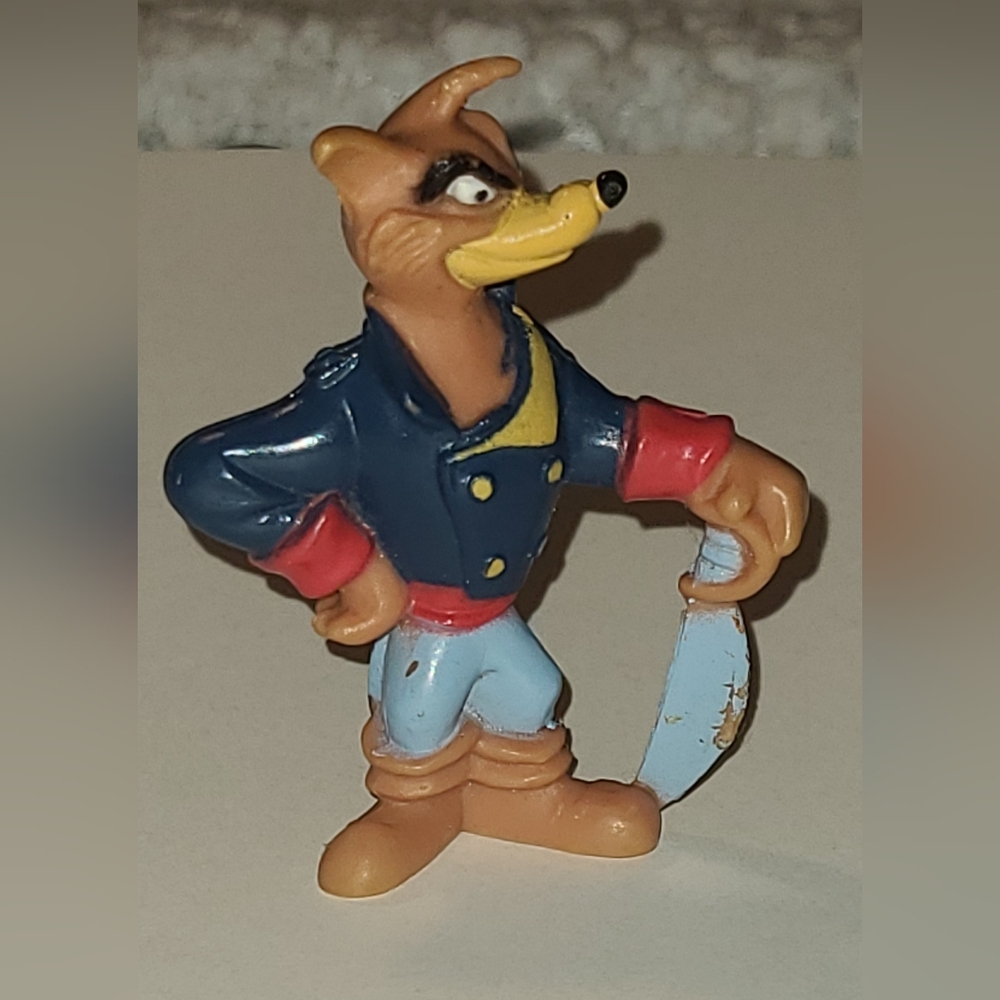 Vintage 1991 Disney Talespin Pilot Don Carnage Fox 2" Collectible Kellog's Toy